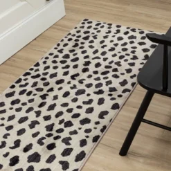 Daffodil Leopard Print Woven Rug - Threshold™ -HomeVibe Store GUEST 0efea80e 333d 4d53 ba99 3047838bb320