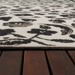 Floral Outdoor Rug Black - Opalhouse™ -HomeVibe Store GUEST 2794d941 44a7 42ac 82ac 0ab33b9558f1