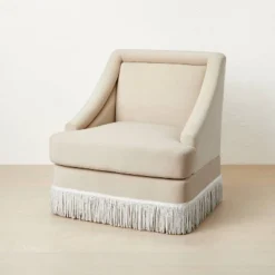 Alberhill Velvet Accent Chair With Fringe - Opalhouse™ Designed With Jungalow™ -HomeVibe Store GUEST 6a2c8665 b5eb 4e71 9163 3f7b29c4d6c7