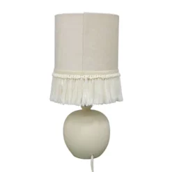 Small Table Lamp With Fringe Shade Off-White (Includes LED Light Bulb) - Opalhouse™ Designed With Jungalow™ -HomeVibe Store GUEST 6a5a28fb 40e2 4ccf aad5 699d151bc234