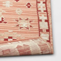 5'x7' Tapestry Rectangular Woven Outdoor Area Rug Red/Pink - Opalhouse™ -HomeVibe Store GUEST 77b641b6 dcd1 40f9 b161 7be739e1e714