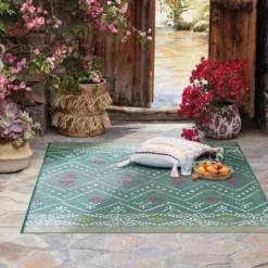 5' X 7' Outdoor Rug Global Aqua - Opalhouse™ -HomeVibe Store GUEST 936c44a1 952b 47a4 8745 a9387e952bdc