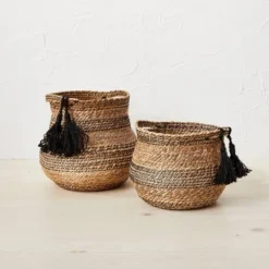 Medium Sewn Basket - Opalhouse™ Designed With Jungalow™ -HomeVibe Store GUEST 95b837f4 b976 4949 b75d c13dd56cb956