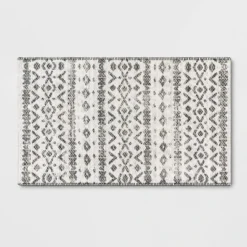 Diamond Printed Accent Aztec Rug Black - Opalhouse™ -HomeVibe Store GUEST 9a5f0d3a 6dc0 4cc2 a7e1 7c16bb3d54a2