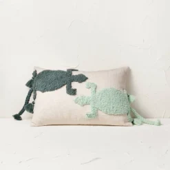 Two Lizard Punch Needle Lumbar Throw Pillow - Opalhouse™ Designed With Jungalow™ -HomeVibe Store GUEST b928f6a8 8ca3 4efd 8799 466299a95a4e