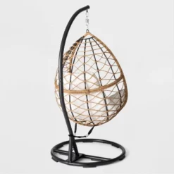 Britanna Patio Hanging Egg Chair - Natural - Opalhouse™ -HomeVibe Store GUEST c4bd566e 91c6 4884 8a0e b0fad9b51e63