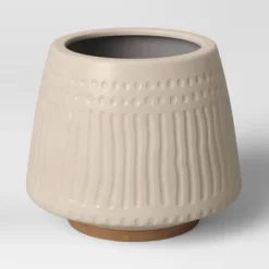 Textured Ceramic Planter Pots White - Opalhouse™ -HomeVibe Store GUEST ca20af10 0ac7 404a 8b03 8f6e31195dd4