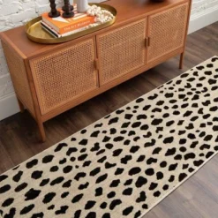 Daffodil Leopard Print Woven Rug - Threshold™ -HomeVibe Store GUEST fd7ce3b6 e6f3 40a7 83d7 ec02ffd3ec0b